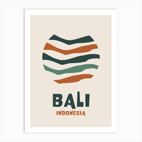 Bali Navy Art Print