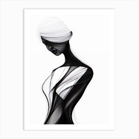 Abstract Woman Art Print