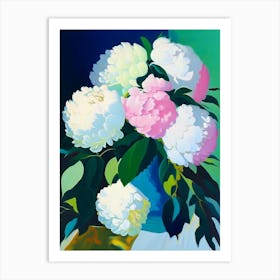 Duchesse De Nemours Peonies Colourful 1 Painting Art Print