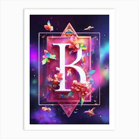 Beautiful Letter B Art Print