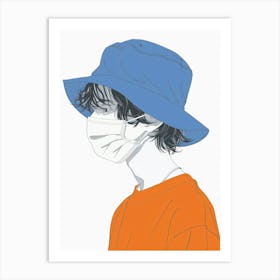 Hat Illustration 3 Art Print