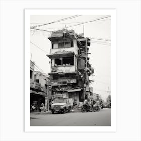 Bangalore, India, Black And White Old Photo 4 Art Print