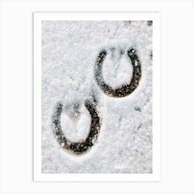 Horseshoe Prints Art Print