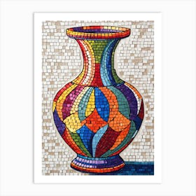 Mosaic Vase 2 Art Print