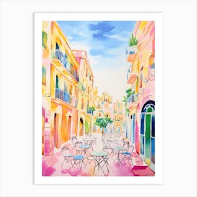 Siracusa, Italy Colourful View 1 Art Print