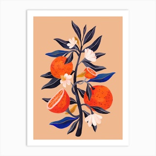 Orange Tree Art Print