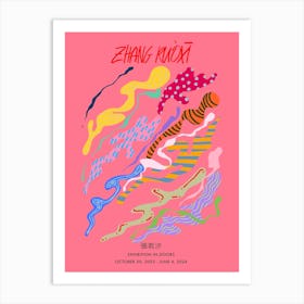 Zhang Ruòxī Pink Art Print