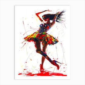 Models USA - Abstract Dancer Art Print