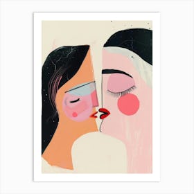 Kissing 9 Art Print