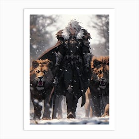 Lions Art Print