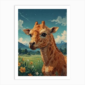 Giraffe 72 Art Print