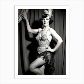 1920's Burlesque Dancer ~Reimagined 31 Art Print