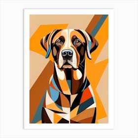 Abstract Dog Painting Art Print