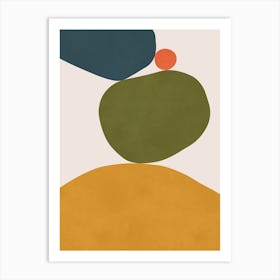 Abstract minimalist strokes 1 Art Print