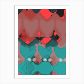 Abstract Heart Art Print