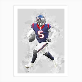 Tyrod Taylor Houston Texans Art Print