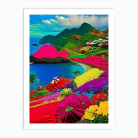 Flores Island Indonesia Pop Art Photography Tropical Destination Art Print