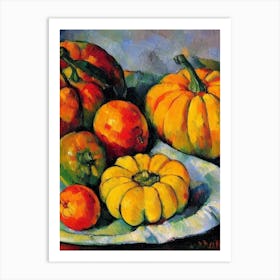 Squash Cezanne Style vegetable Art Print