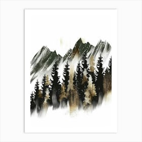 Of Pine Trees Art Print