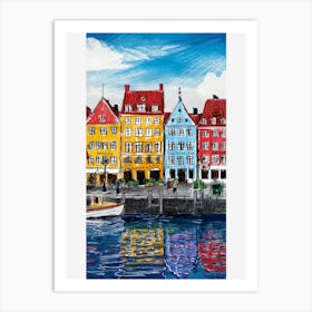 Nyhavn's Charm Art Print