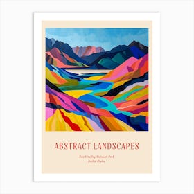 Colourful Abstract Death Valley National Park Usa 1 Poster Art Print