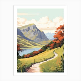 West Highland Way Ireland 3 Vintage Travel Illustration Art Print