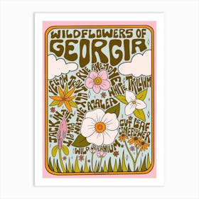 Georgia Wildflowers Art Print
