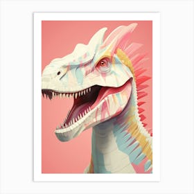 Colourful Dinosaur Spinosaurus 1 Art Print
