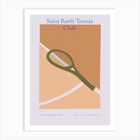 Racket Club Art Print