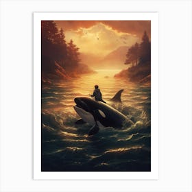 Orca Whale 1 Art Print