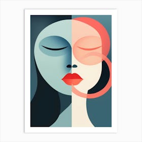 Woman'S Face 33 Art Print