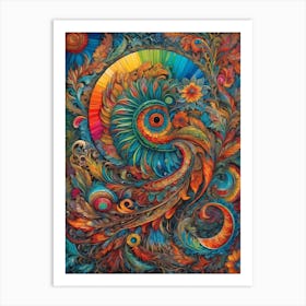 Psychedelic Painting 8 Art Print