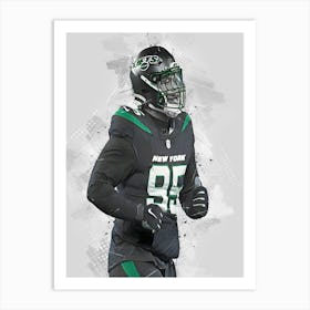 Quinnen Williams New York Jets Art Print