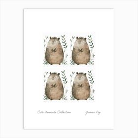 Cute Animals Collection Guinea Pig 4 Art Print