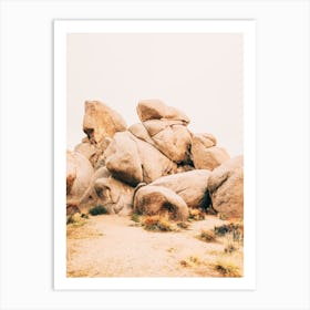 Desert Boulders Art Print