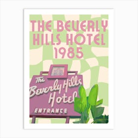 Beverly Hills Hotel 1 Art Print