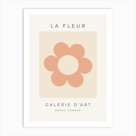 La Fleur | 04 - Flower Retro Earth Tones Floral Art Print