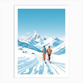 Portillo   Chile, Ski Resort Illustration 1 Art Print