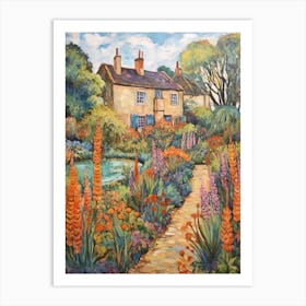 Autumn Gardens Painting Hidcote Manor Garden United Kingdom 3 Art Print