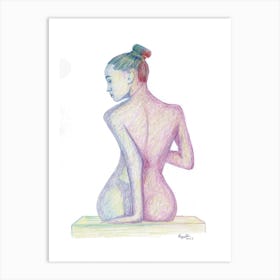 Nude Portrait Art Print