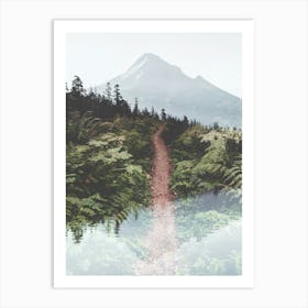 Trail In The Forest - Mount Hood Oregon Art Print