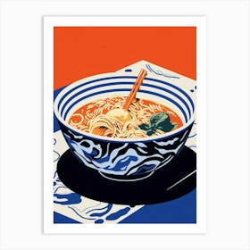 Asian Noodle Soup Art Print