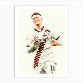 Florian Wirtz Bayer Leverkusen 2 Art Print