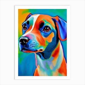 Miniature Pinscher 2 Fauvist Style Dog Art Print