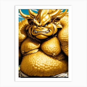 Big Golden Demon Art Print