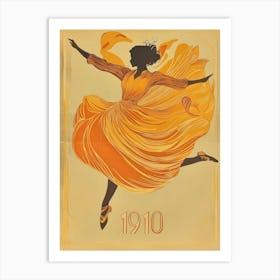 Aihrgdesign A Vintage Art Poster Of A 1910 Modern Dance Perfo 3aa43675 3d8a 49af Aa7f F6dfdea80390 1 Art Print