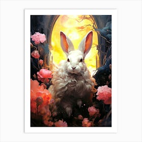 Rabbit In The Garden Art Print