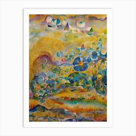 Abstract Landscape Painting 3 Art Print