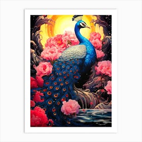 Peacock Art Print