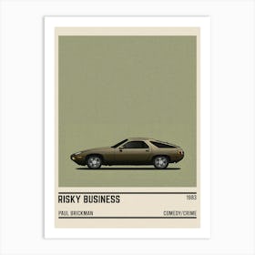 Risky Business Car Movie Art Print